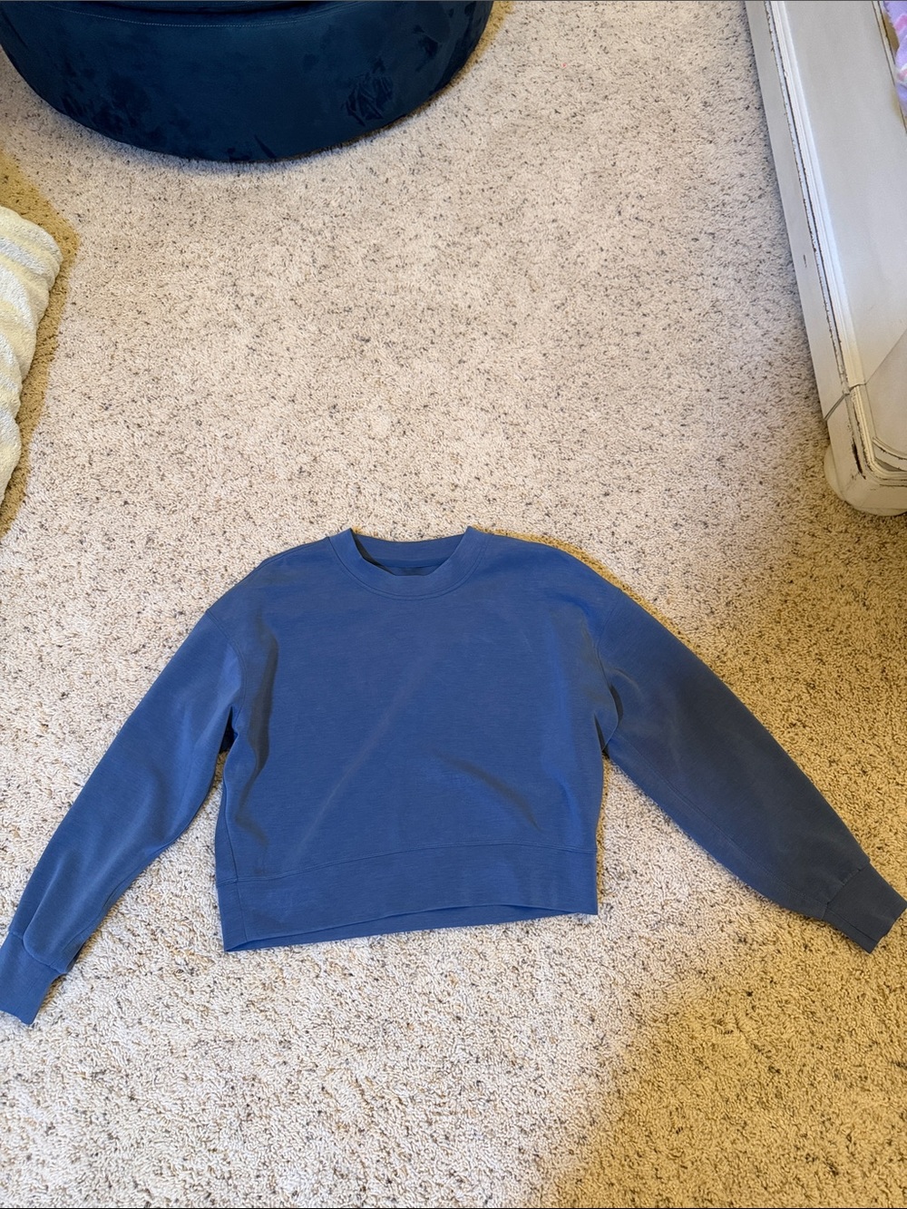 lululemon athletica Blue Crewneck Sweatshirt